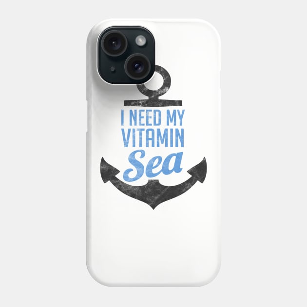 I Need My Vitamin Sea T-Shirt Vintage Texture Phone Case by guitar75