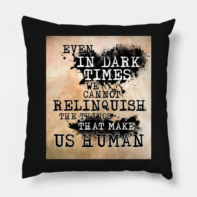 Khan Quote: Metro 2033 Pillow by TortillaChief