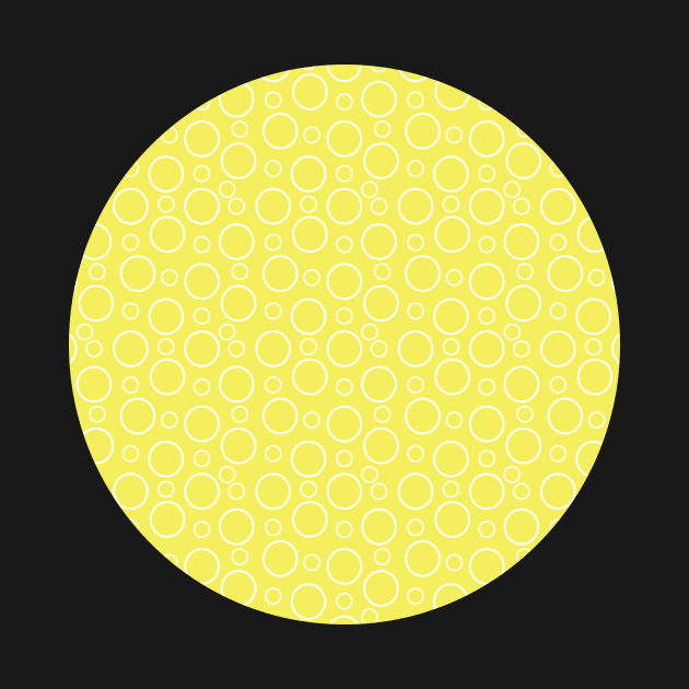 Lemon Bubbles. A simple, modern design in lemon and white. by innerspectrum