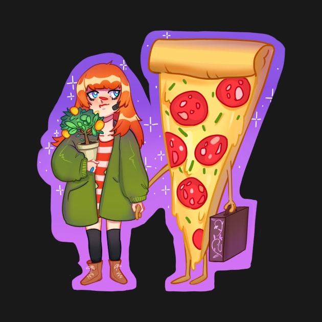 pizza is better than love by Morriya