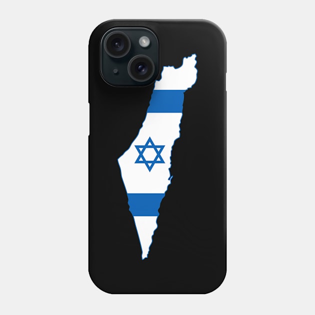 Israel Map Israeli flag Phone Case by RetroPrideArts