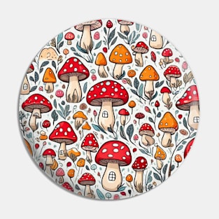 Cute mushroom pattern Pin