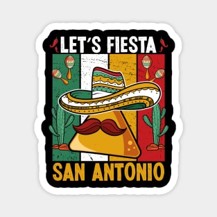 Vintage San Antonio Party Cinco De Mayo Texas Party Magnet