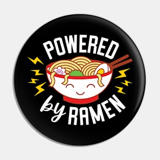 Powered By Ramen - Cute Kawaii Japanese Noodle Bowl Pin