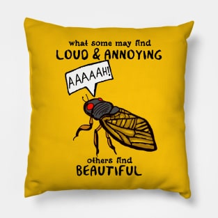 Screaming Cicada Pillow