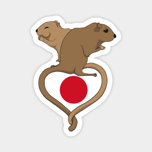 Gerbil Japan (light) Magnet