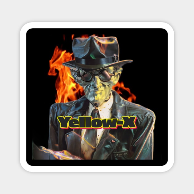 Yellow-X MIB Magnet by Yellow Cottage Merch