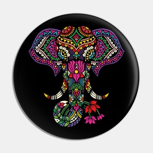 Elephant Art Pin