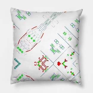 Aviation Pilot Display mandala Pattern 2 Pillow