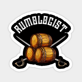 Rumologist Rum Drinker Pirate Alcohol Fun Party Magnet