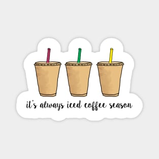 It's Always Iced Coffee Season Magnet