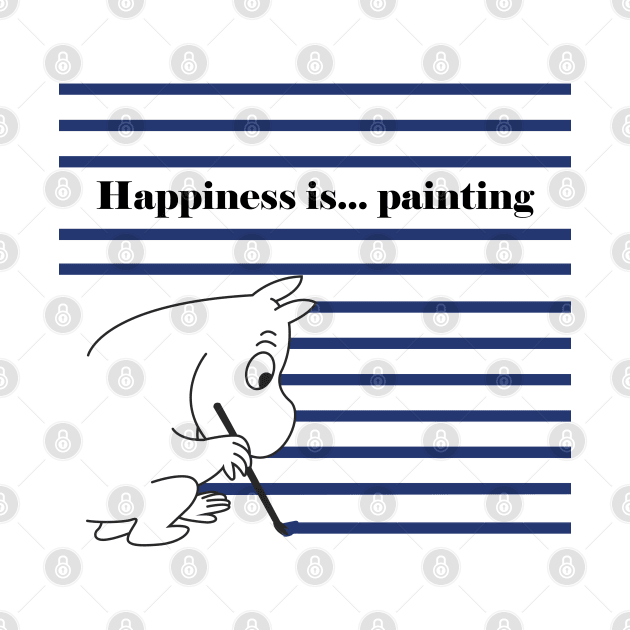 Happiness is... painting by Make It Simple