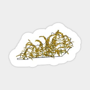 Kentucky and State Goldenrod Magnet