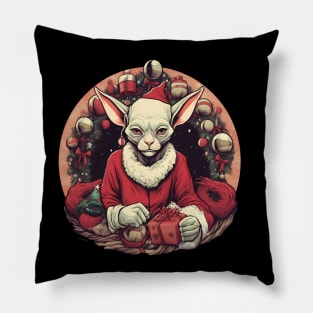 Sphynx Cat Xmas, Love Cats Pillow