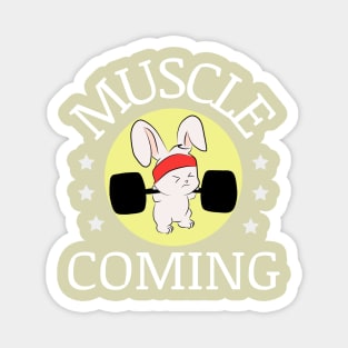 Muscle coming with rabbit Magnet