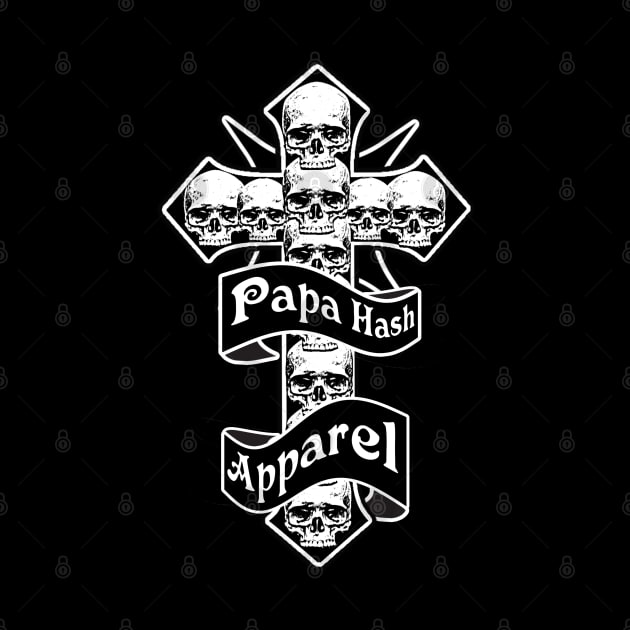 Papa Hash Apparel: Cross Skulls by Papa Hash's House of Art