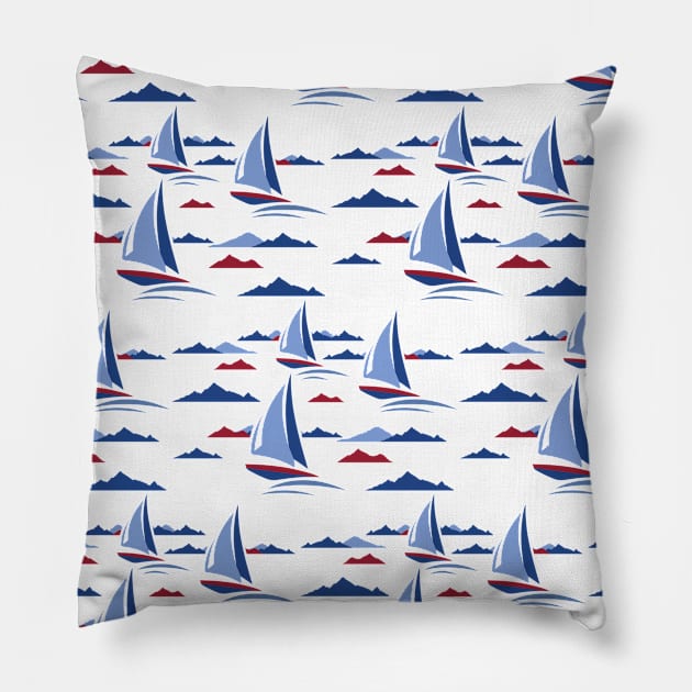 Boats Pillow by WPHmedia