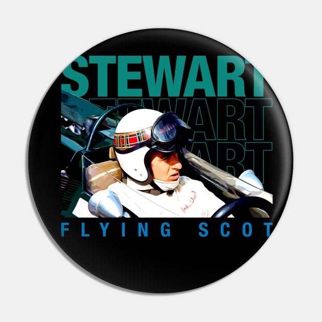 Jackie Stewart Flying Scot Legend Pin by stevenmsparks