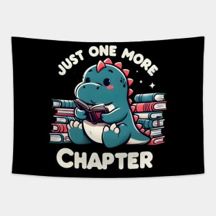 Cute dinosaur reading books Tapestry