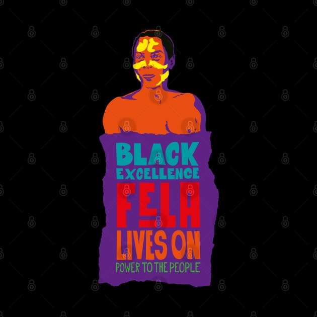 Fela Kuti Tribute Illustration: Black Excellence Lives On by Boogosh