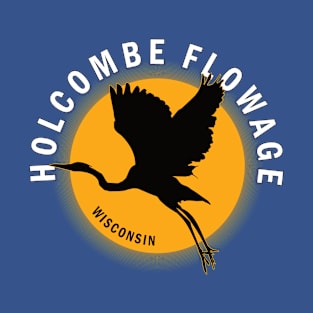 Holcombe Flowage in Wisconsin Heron Sunrise T-Shirt