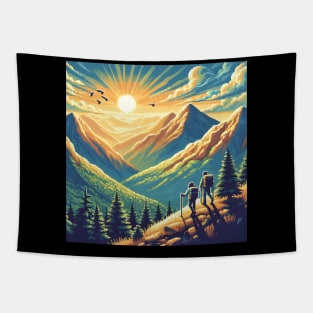 Couple Traveling, Solo Traveling Tapestry