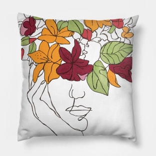 Floral Portrait Pillow