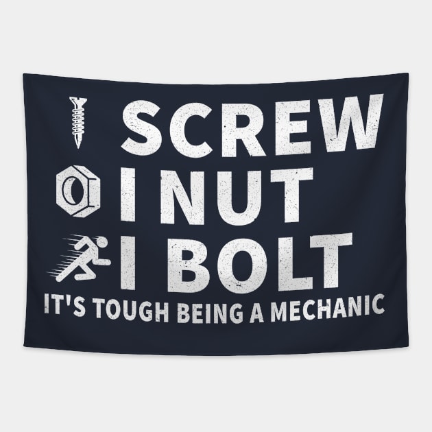 I Screw, I Nut, I Bolt Tapestry by  Isis.Egy