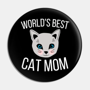 Worlds Best Cat Mom Pin