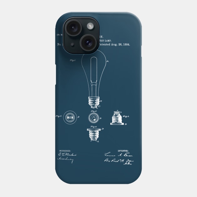 EDISON PATENT / Edison Patent 304086 Blueprint Phone Case by Daniel Coulmann