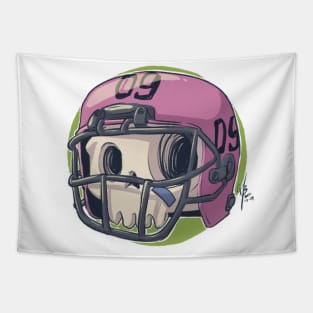 Skull Football Tapestry