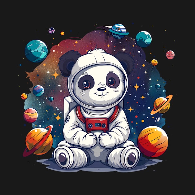 Panda Astronaut - Panda Bear Japanese by Anassein.os