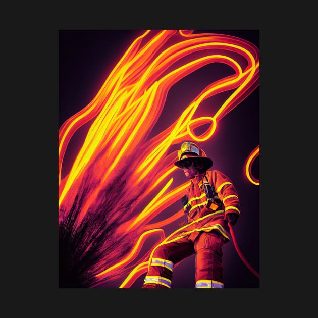 Firefighter Hallowee T-Shirt by ComicsFactory