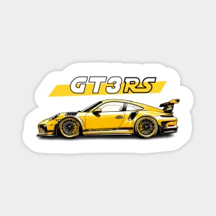 Porsche 911 992 gt3 rs victor art legendary yellow Magnet