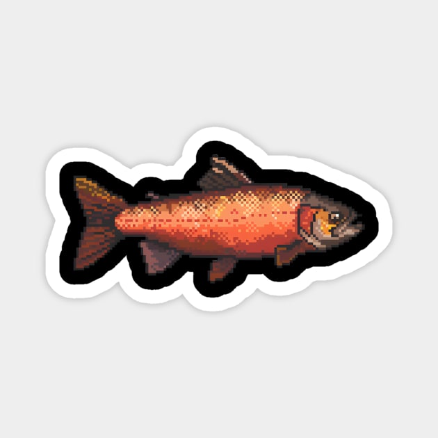 16-Bit Salmon Magnet by Animal Sphere