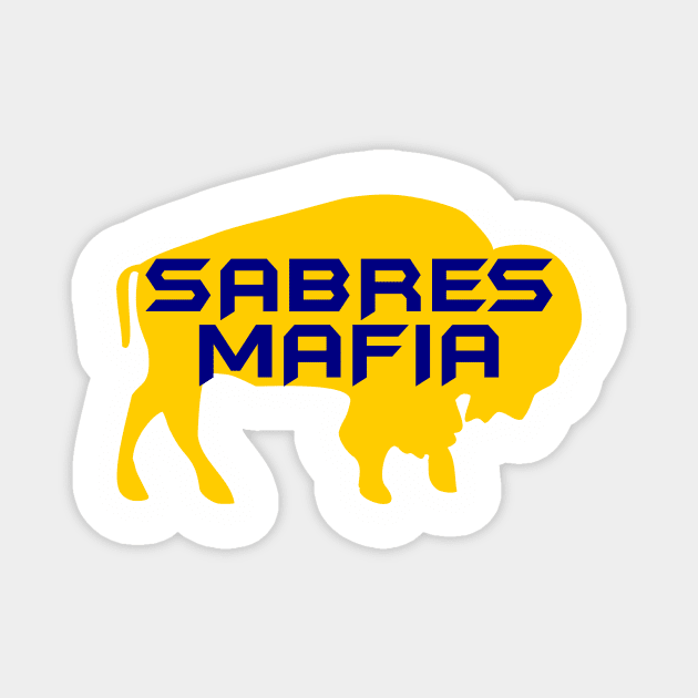 Sabres Mafia Magnet by LaurenElin