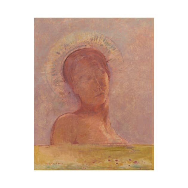 Closed Eyes by Odilon Redon by Classic Art Stall