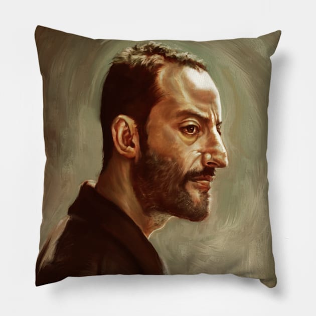 Leon portrait Pillow by Artofokan