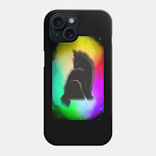 Neon colors cat Phone Case