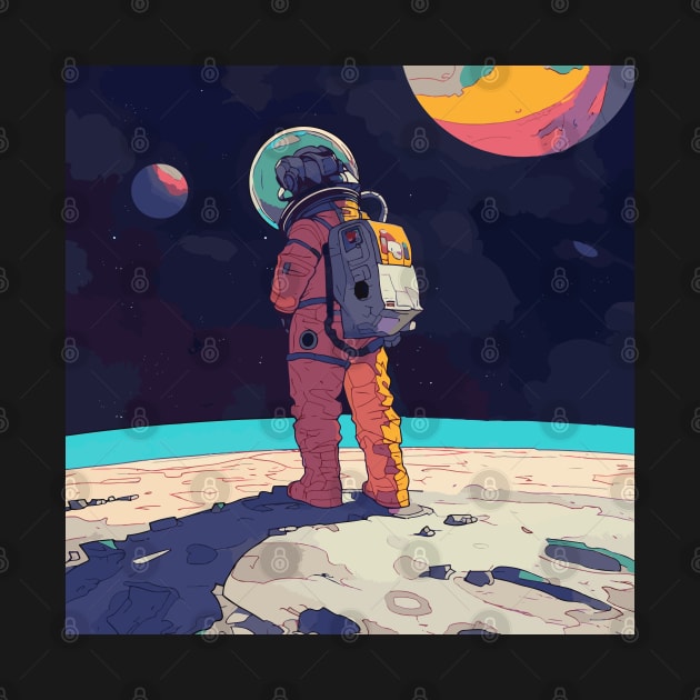 Lone astronaut by AO01