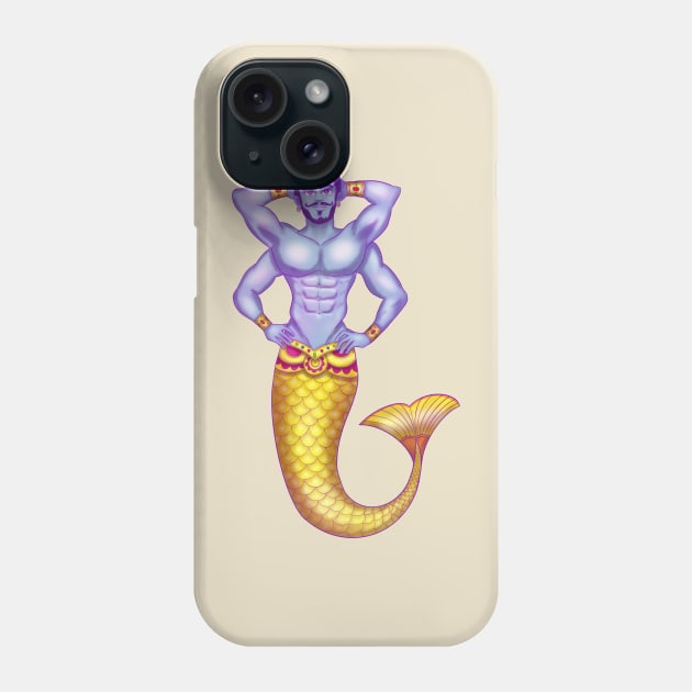 Avish The Merman Phone Case by Shining Glimmer