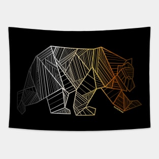 Geometric Bear Pride LGBTQ+ | BearlyBrand Tapestry