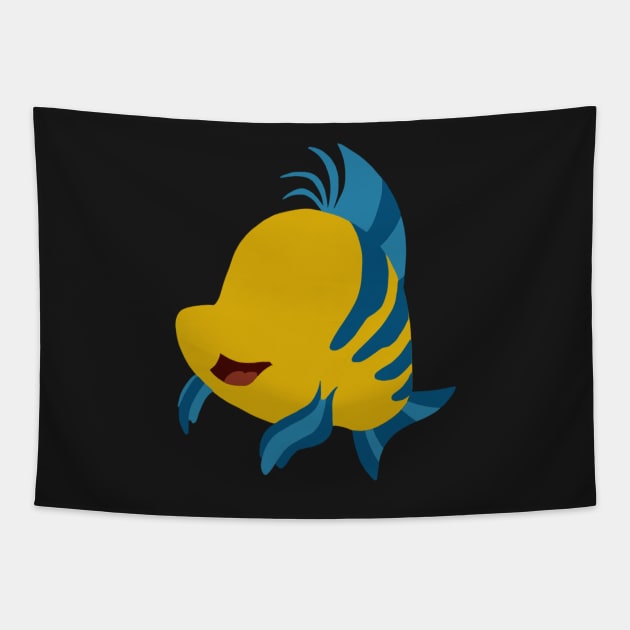 Yellow and Blue Fish Tapestry by maliarosburg