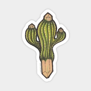 Cactus with crystal roots 6 Magnet
