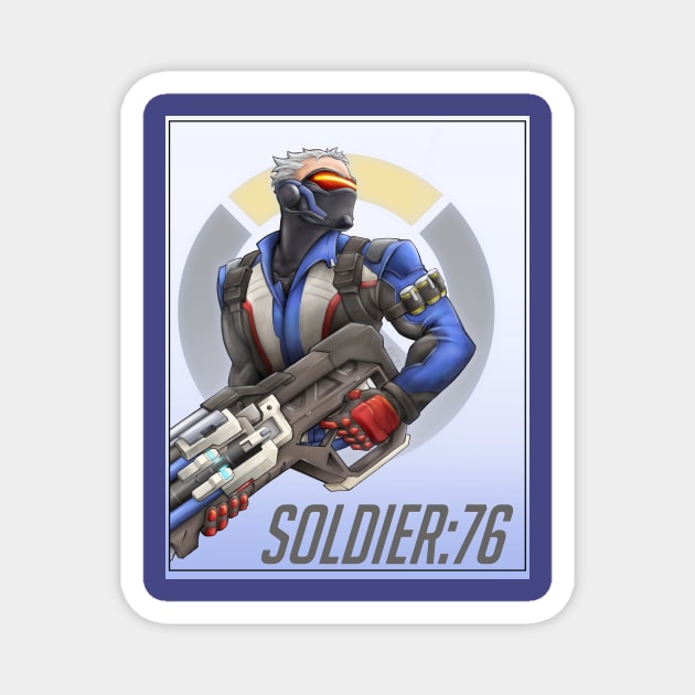 Soldier 76 Magnet by AdamCRivera