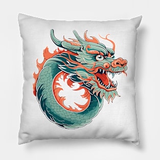 dragon circle Pillow