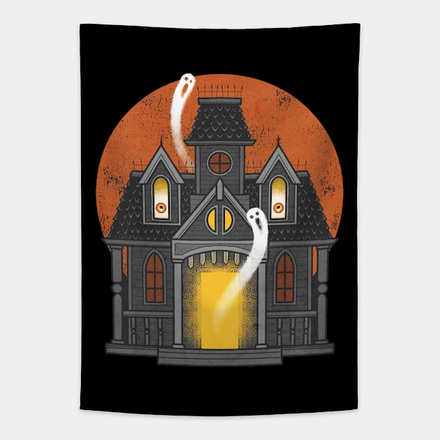 FrightFall2023: MAD HOUSE Tapestry by Chad Savage