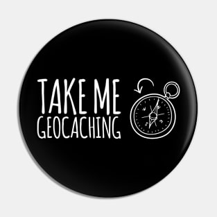Take me Geocaching Compass Icon Pin