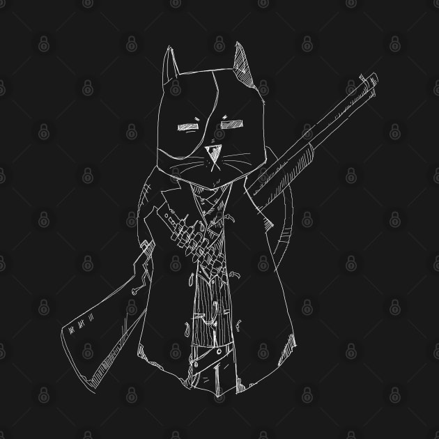 Cat Assassin / Mercenary by monoblocpotato