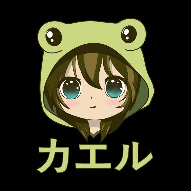 Kawaii Frog Girl Anime by gogo-jr